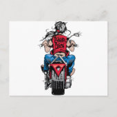 Biker Chick Briefkaart (Voorkant)