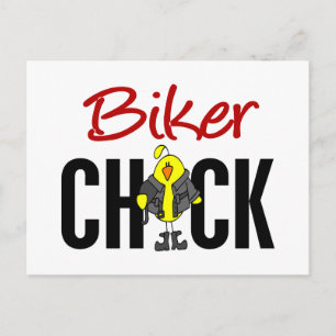 Biker Chick Briefkaart