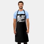 Biker Chick chef apron Schort (Gedragen)