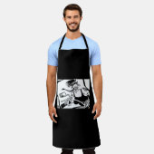 Biker Chick chef apron Schort (Gedragen)