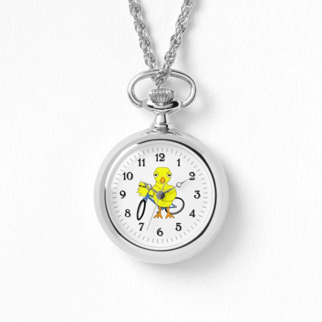 Biker Chick Horloge (Voorkant)