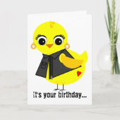 Biker Chick Kaart (Voorkant)