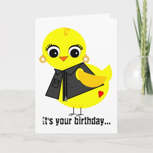 Biker Chick Kaart (Voorkant)