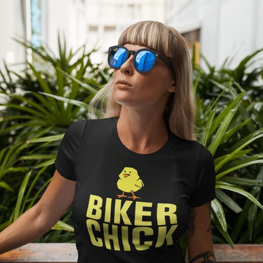 BIKER CHICK, LADIES BICYCLE & MOTORCYCLE T-Shirts