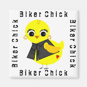 Biker Chick Magneet (Voorkant)