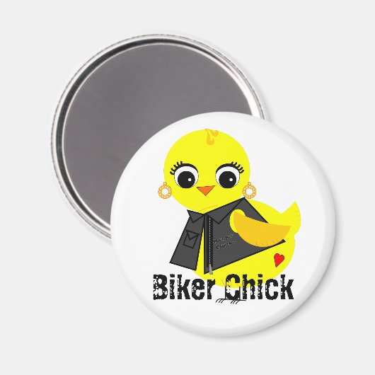Biker Chick Magneet (Voorkant / Achterkant)