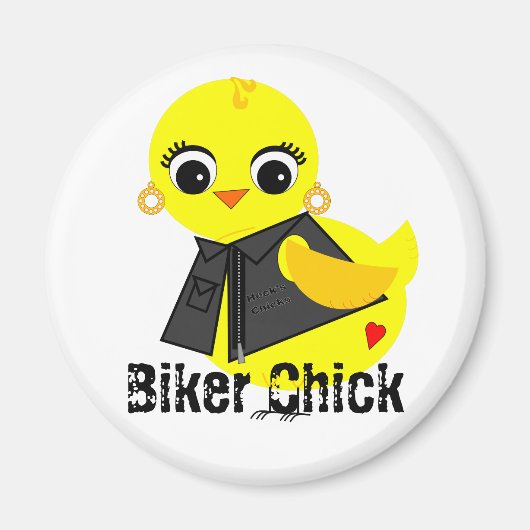 Biker Chick Magneet (Voorkant)