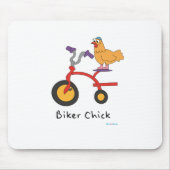 Biker Chick Mousepad Muismat (Voorkant)