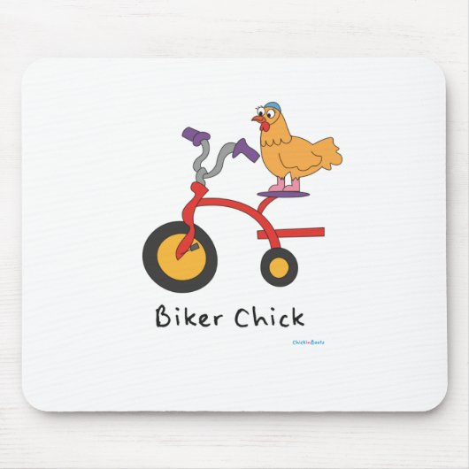 Biker Chick Mousepad Muismat (Voorkant)