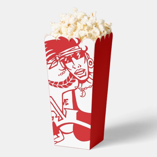 Biker Chick rode witte rode popcorn dozen Bedankdoosjes (Popped)