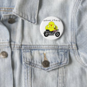 Biker Chick Ronde Button 5,7 Cm (In situ)