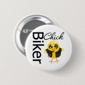 Biker Chick Ronde Button 5,7 Cm (Voorkant /achterkant)