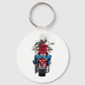 Biker Chick Sleutelhanger (Voorkant)