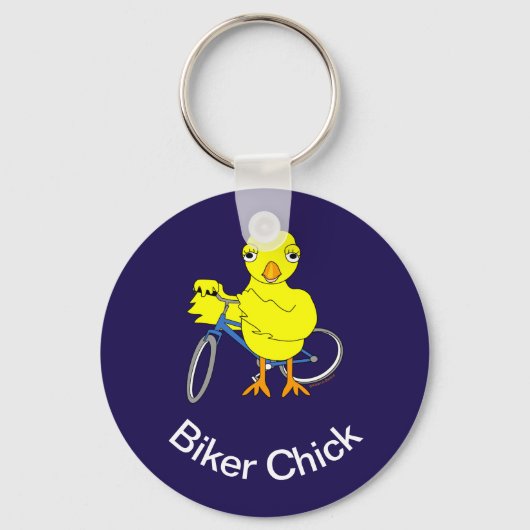 Biker Chick Sleutelhanger (Voorkant)