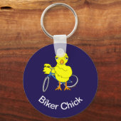 Biker Chick Sleutelhanger (Voorkant)