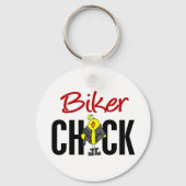 Biker Chick Sleutelhanger (Voorkant)