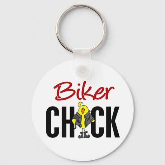 Biker Chick Sleutelhanger (Voorkant)