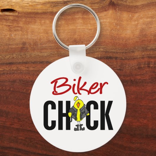 Biker Chick Sleutelhanger (Voorkant)