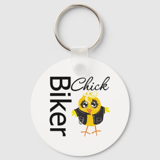 Biker Chick Sleutelhanger (Voorkant)