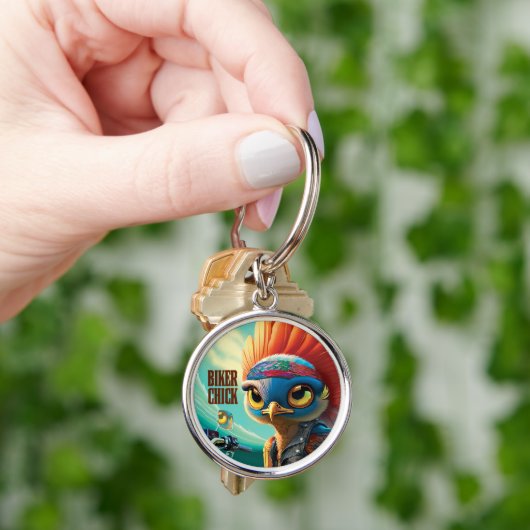 Biker Chick Sleutelhanger (Hand)