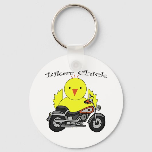 Biker Chick Sleutelhanger (Voorkant)