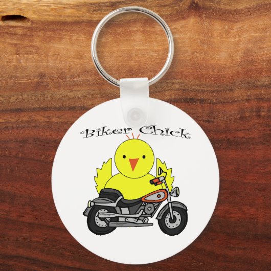 Biker Chick Sleutelhanger (Voorkant)