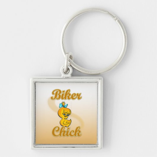 Biker Chick Sleutelhanger (Voorkant)