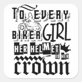 Biker Chick Sticker (Voorkant)