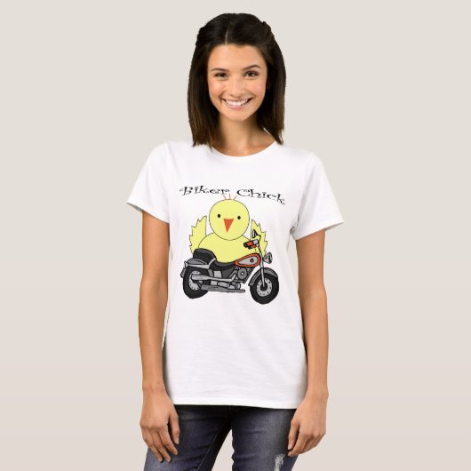 Biker Chick T-shirt (Voorkant volledig)