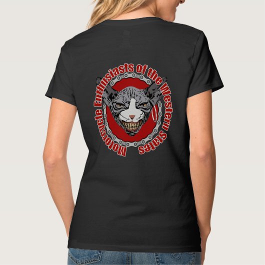 Biker Chick T-shirt (Achterkant)