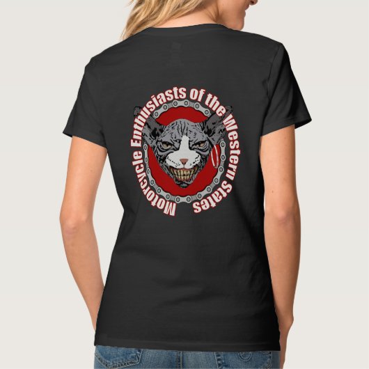 Biker Chick T-shirt Denver (Achterkant)