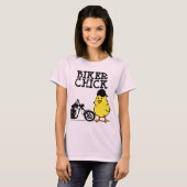 BIKER CHICK, T-shirts voor motorfietsen voor dames (Voorkant volledig)