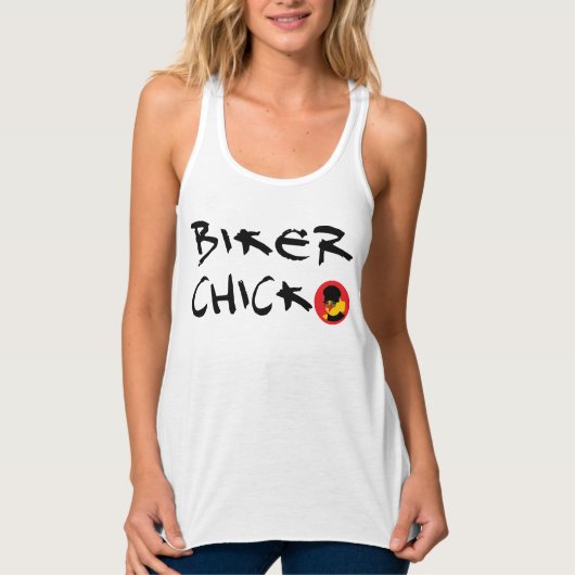 BIKER CHICK TANKTOP (Voorkant)