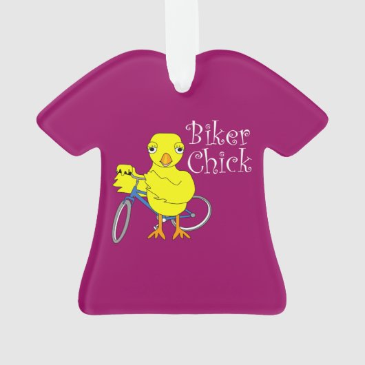 Biker Chick Tekst Ornament (achterkant)