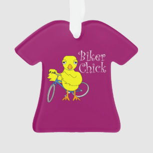 Biker Chick Tekst Ornament