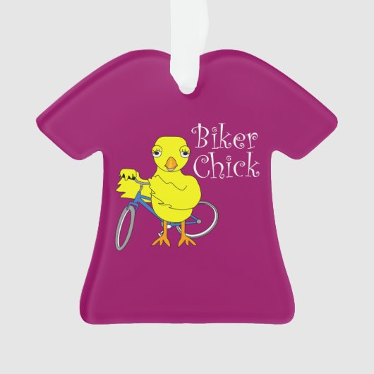 Biker Chick Tekst Ornament (voorkant)