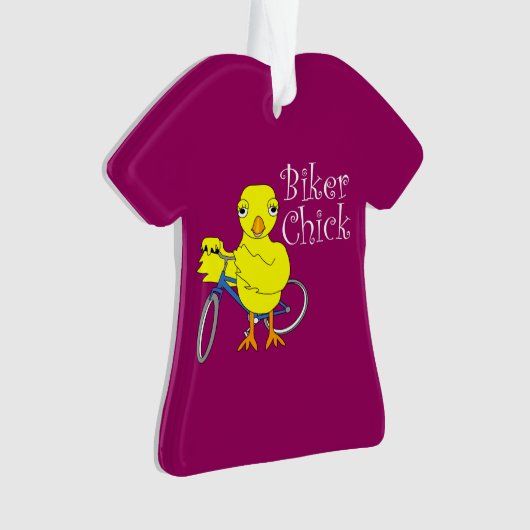 Biker Chick Tekst Ornament (voorkant)