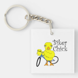Biker Chick Tekst Sleutelhanger
