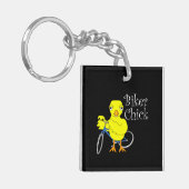 Biker Chick Tekst Sleutelhanger (Voorkant Links)