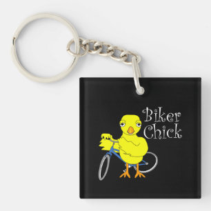 Biker Chick Tekst Sleutelhanger