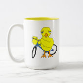 Biker Chick Tweekleurige Koffiemok (Links)