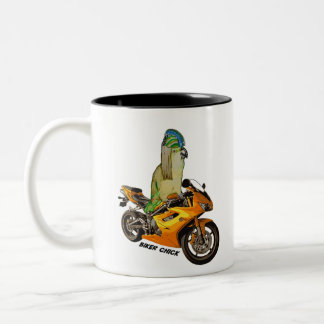 Biker Chick Tweekleurige Koffiemok