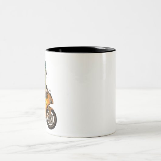 Biker Chick Tweekleurige Koffiemok (Center)