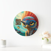 Biker Chick Wall Clock Grote Klok (Huis)