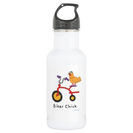 Biker Chick Water Fles (Voorkant)