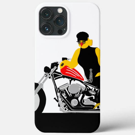 BIKER CHICK zit op haar motorfiets Case-Mate iPhone Case (Achterkant)