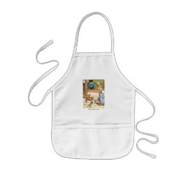 Biker Chicken white kinder chef apron Schort