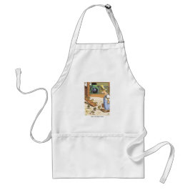 Biker Chicken white standard chef apron Standaard Schort