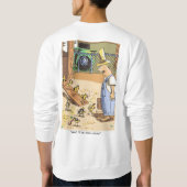 Biker Chicken white sweatshirt back (Achterkant)