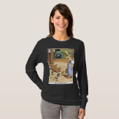 Biker Chicken women black long sleeve shirt (Voorkant volledig)